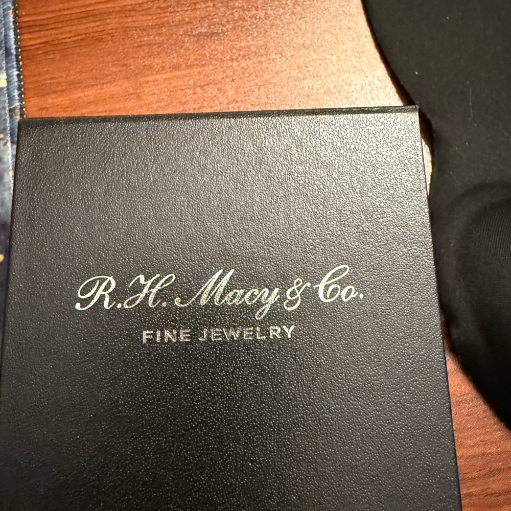 Macy's Red Cord Bracelet with Diamond and Gold Accents - Picture 4 of 5